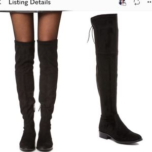 Sam Edelman Over-the-Knee black microsuede boot, size 7.5